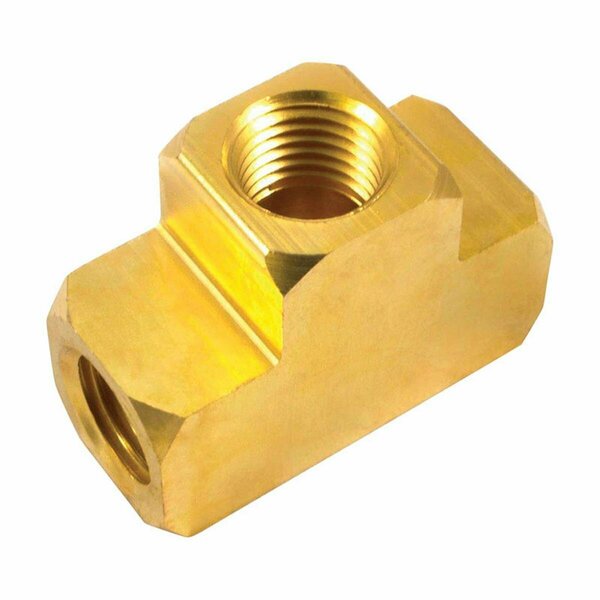 Totalturf Brass Tee Fitting, 0.25 in. Female NPT 150 PSI TO2738828